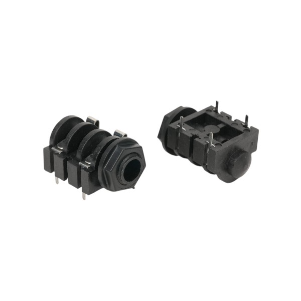 KLS ELECTRONIC L-KLS1-TG6.3-006BA CONNECTOR PHONE STEREO JACK 6.3MM THT R/A