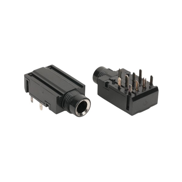 KLS ELECTRONIC L-KLS1-TG6.3-011C CONNECTOR STEREO PHONE JACK THT R/A 6.3MM