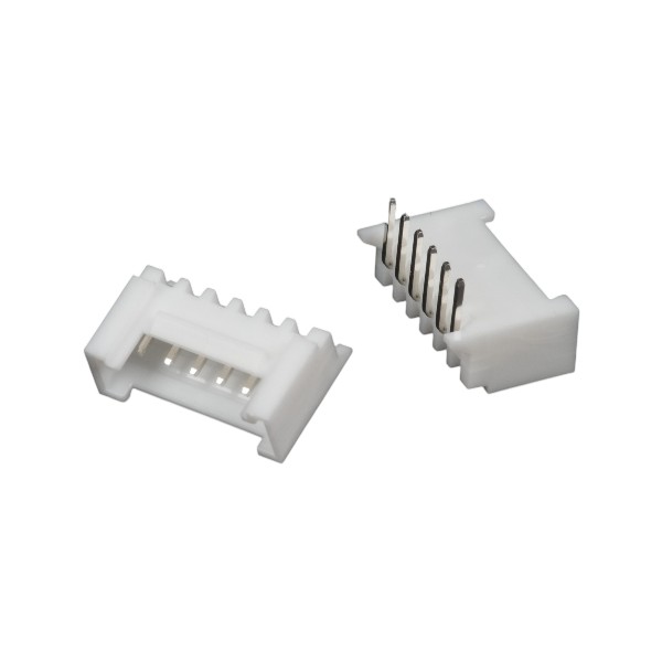 KLS ELECTRONIC L-KLS1-XL2-2.00-06-R CON.T.B.2.00MM 6PIN(1X6)THT R/A MALE WHITE WAFER