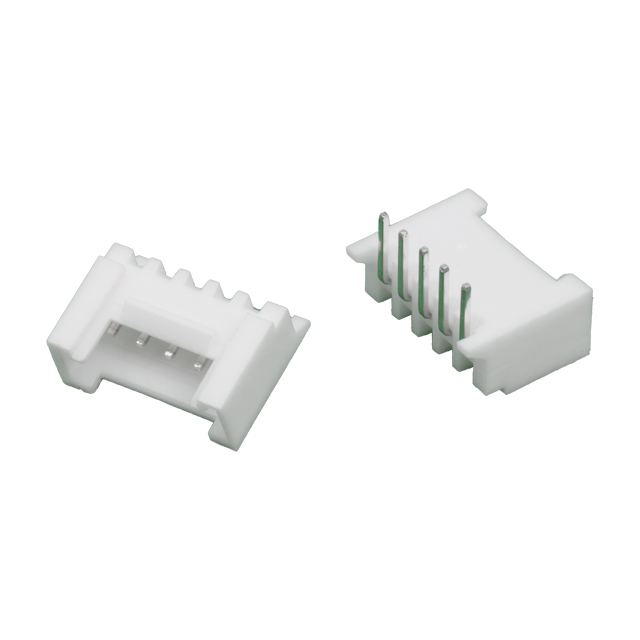 CON.T.B.2.00MM 5PIN(1X5)THT R/A MALE WHITE WAFER - L-KLS1-XL2-2.00-05-R