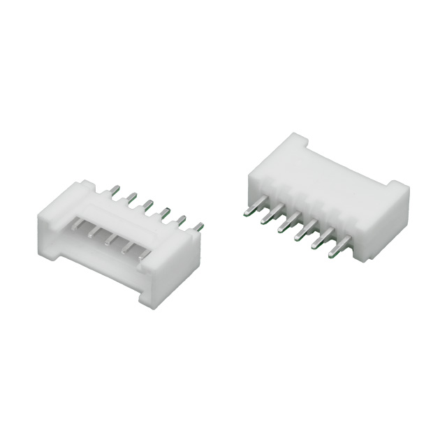 CON.T.B.2.00MM 6PIN(1X6)THT V/T MALE WHITE WAFER - L-KLS1-XL2-2.00-06-S