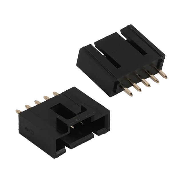 CON.T.B.2.54MM 5PIN(1X5) THT V/T MALE BLACK - L-KLS1-XL2-2.54-05-S