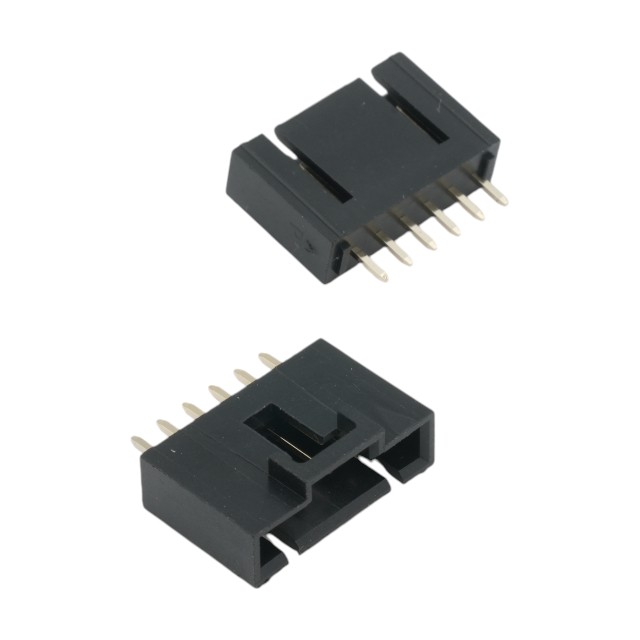CON.T.B.2.54MM 6PIN(1X6) THT V/T MALE BLACK - L-KLS1-XL2-2.54-06-S