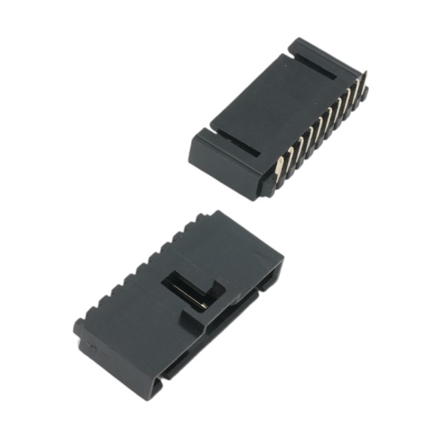 CON.T.B.2.54MM 10PIN(1X10) THT R/A MALE BLACK - L-KLS1-XL2-2.54-10-R