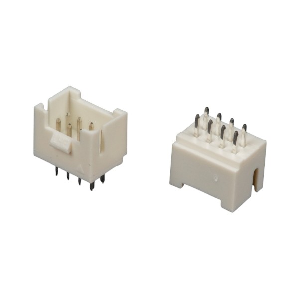 KLS ELECTRONIC L-KLS1-XL4-2.00-2X04-S CON.T.B.2.00MM 8PIN(2X4)THT V/T WHITE WAFER