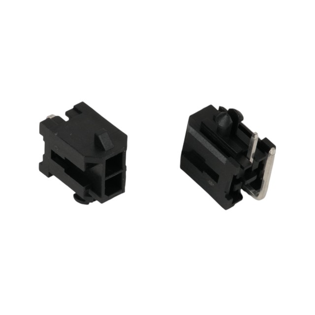 CON.T.B.3.00MM 2PIN(2X1) MALE THT R/A BLACK - L-KLS1-XM1-3.00-2X01-R