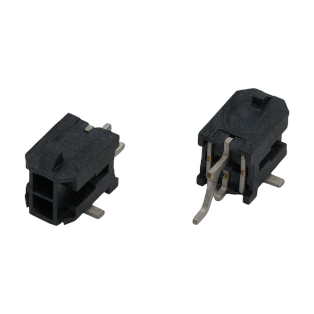 CON.T.B.3.00MM 2PIN(2X1) SMT R/A MALE BLACK - L-KLS1-XM1-3.00-2X01-RT