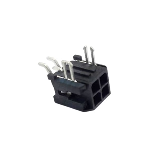CONNECTOR MX3.4PIN(2X2) MALE SMT R/A BLACK - L-KLS1-XM1-3.00-2X02-RMT