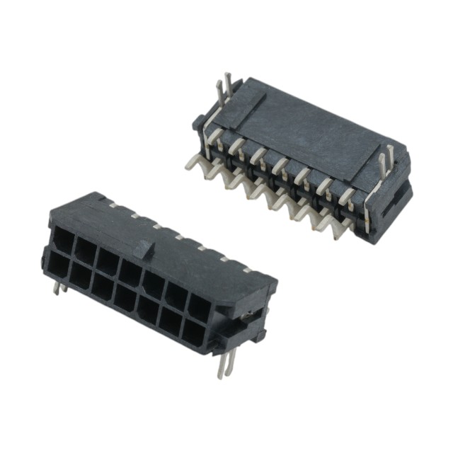 CON.T.B.3.00MM 14PIN(2X7) MALE SMT R/A W.FORK BLAC - L-KLS1-XM1-3.00-2X07-RMT