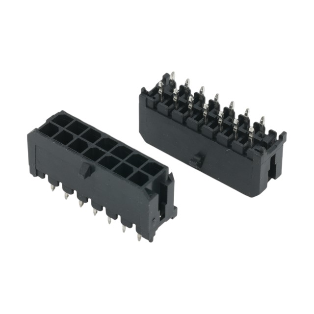 CONNECTOR 3.00MM 14PIN(2X7) MALE THT V/T BLACK - L-KLS1-XM1-3.00-2X07-S