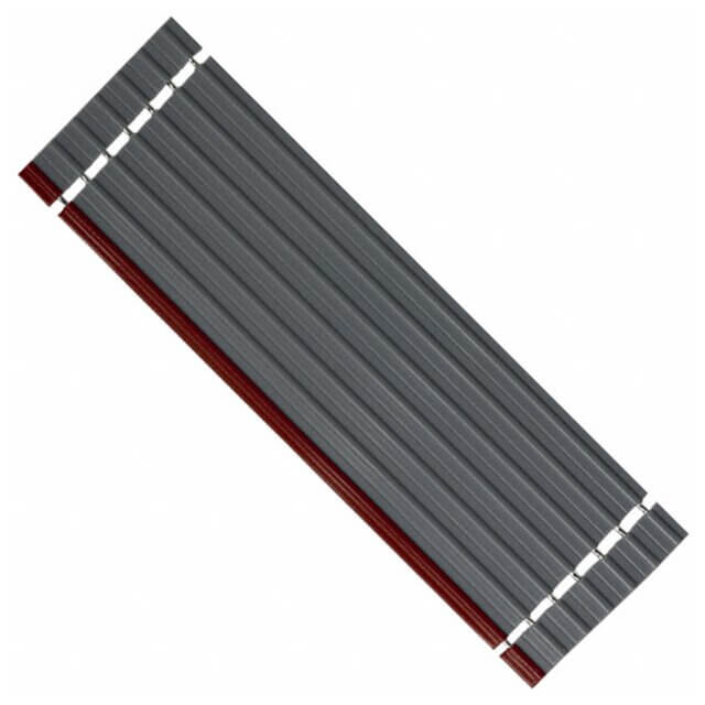 CABLE FLAT 4PIN 2.54mm 28AWG 7x0.16mm 80mm