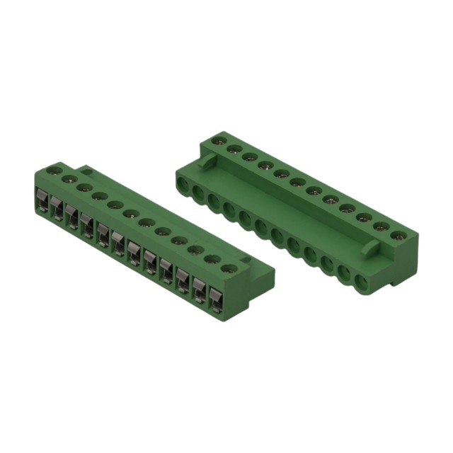 KLS ELECTRONIC L-KLS2-EDKF-5.08-12P-4S TERM.BLK.5.08MM 12P FEMALE GREEN