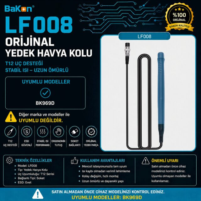 BAKON LF008 HAVYA KOLU LEHİMLEME HAVYA KOLU LF008 BAKON
