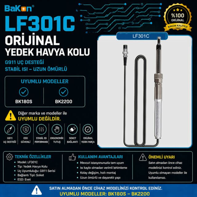 BAKON LF301C HAVYA KOLU LEHİMLEME HAVYA KOLU LF301C BAKON