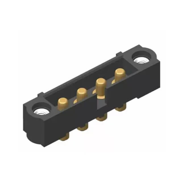 HARWIN M80-5000000M1-04-PM1-00 CONNECTOR HEADER THROUGH HOLE 4 POS. 0.157" (4.00M
