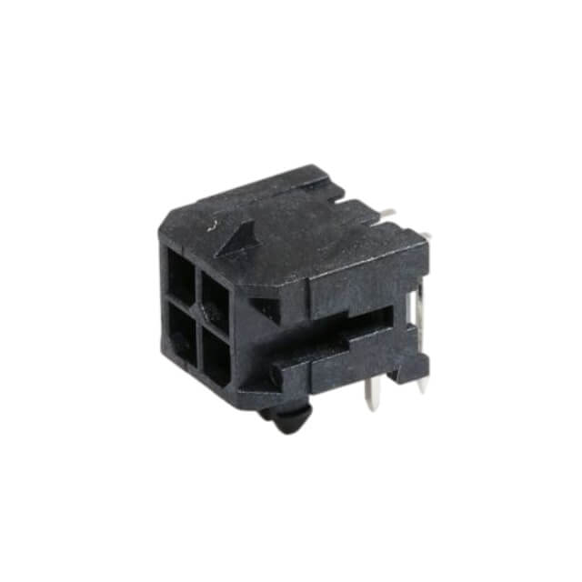 CONNECTOR HEADER 4PIN(2X2) 3MM THT R/A MALE - MOLEX-00430450400