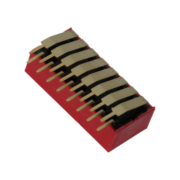 DIPTRONICS NDA-08V SWITCH DIP 8 Pos. SPST 25mA 24VDC THT R/A