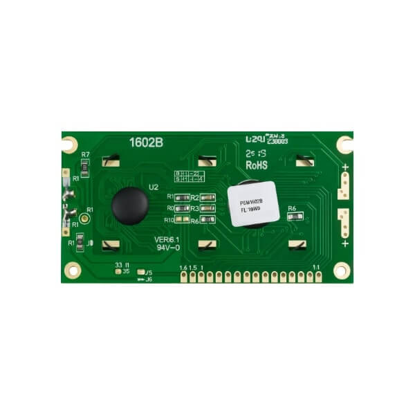 XIAMEN PRECISE PCM1602B-FL-YBWC LCD GRAPHIC STN POSITIVE YELLOW GREEN 5V