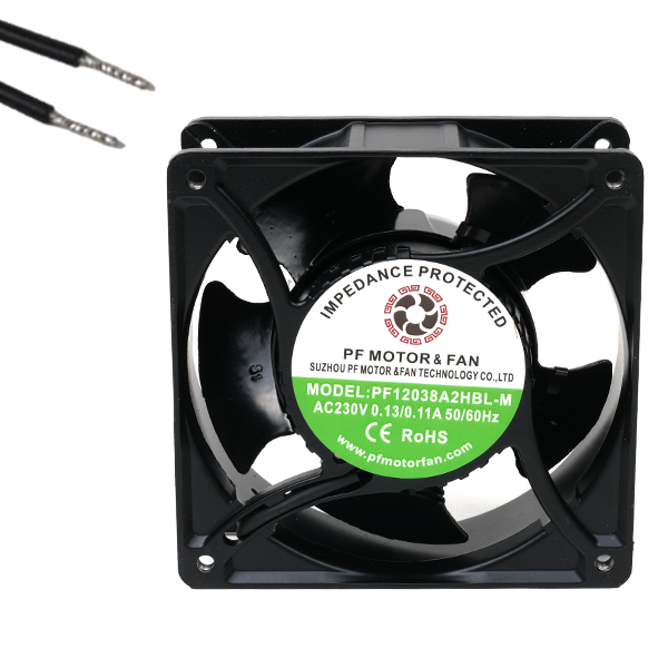 FAN 120x120x38MM 220V 0.12A 19W 2700RPM BB 2WIRE M - PF12038A2HBL-M