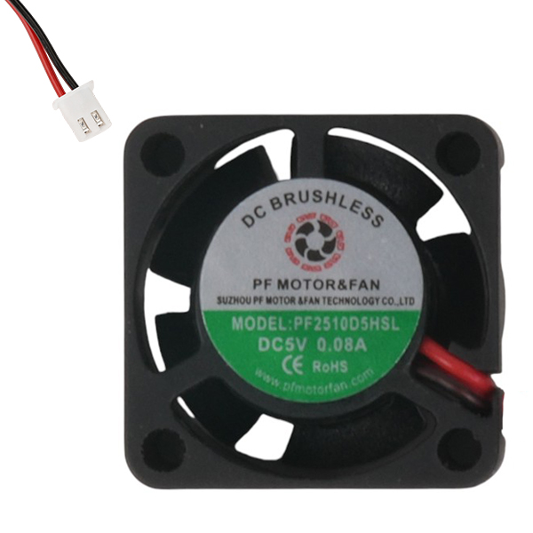 FAN 25x25x10MM 5V 0.08A 0.40W 12000RPM SB 2WIRE - PF2510D5HSL