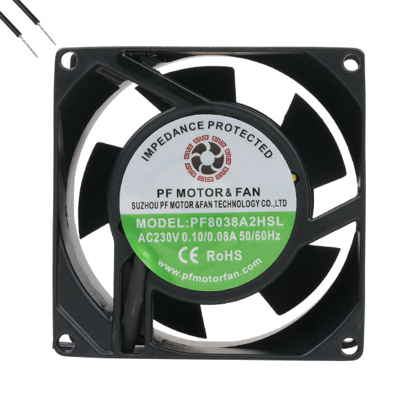 PF MOTOR & FAN PF8038A2HSL FAN 80x80x38MM 220V 0.09A 16W 2600RPM SB 2WIRE