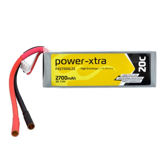 BATTERY Lİ-POLYMER 7.4V 2700MAH 2S1P 20C W CONN