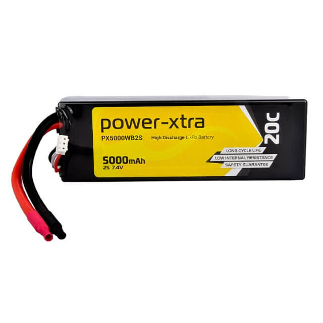 BATTERY Lİ-POLYMER 7.4V 5000MAH 2S1P 20C W CONN