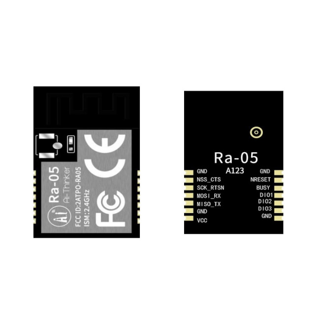 AI THINKER RA-05 2.4GHZ TRANSCEIVER MODULE WITH ON-BOARD PCB ANTENN