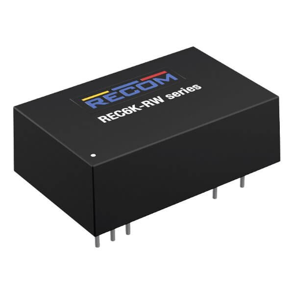 RECOM REC6K-2415SRW DC/DC CONV 6W 9-36 VDC 15VDC 400mA DIP24