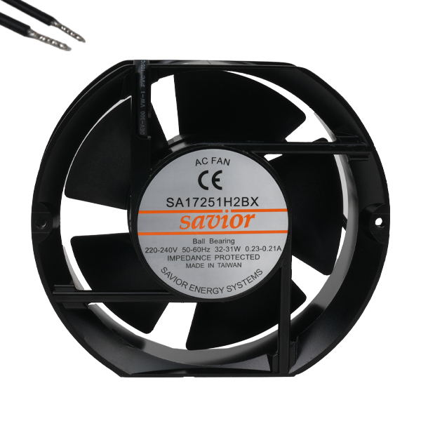 FAN 172x150x51MM 220V 0.23A 32W 3100RPM BB WIRE - SA17251H2BX