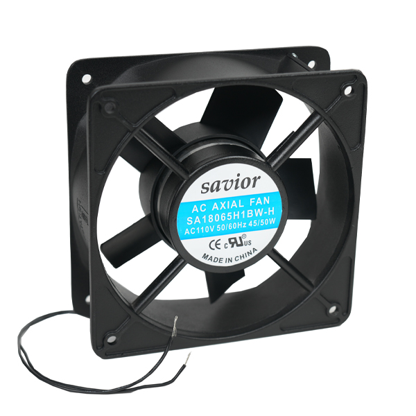 FAN 180x180x65MM 110V 0.45A 50W 3000RPM BB WIRE - SA18065H1BW-H