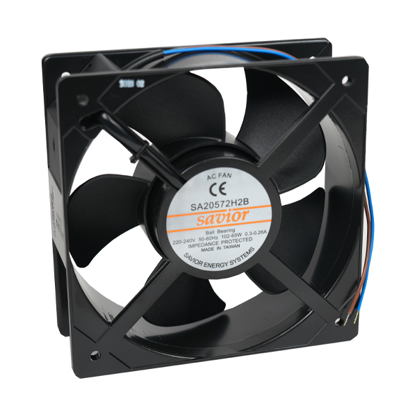 FAN 205x205x72MM 220V 0.30A 72W 2600RPM BB 2WIRE - SA20572H2B