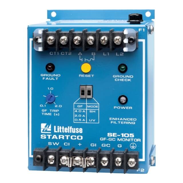LITTELFUSE SE-105E IND.CONT.GF-GC MONITOR C/W 1N5339B TERM 240VAC