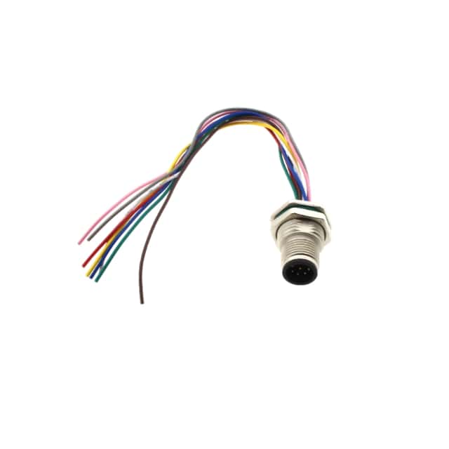 CABLE MALE TO WIRE LEAD 8PIN M12A 140MM IP68 - SS-M12A-08P-MM-SF8A50-00