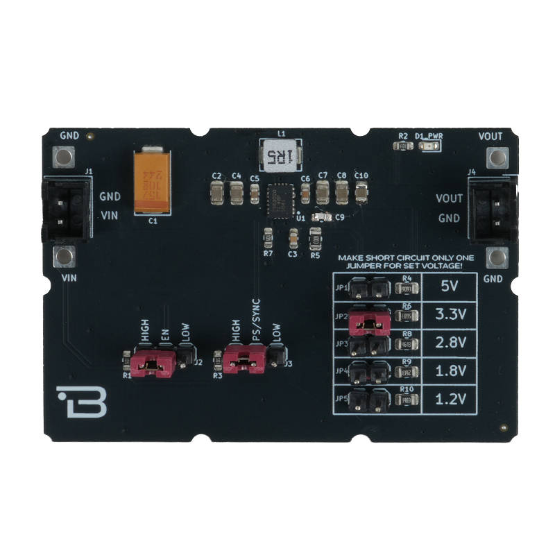 BOARDOZA TPS63020 BOARDOZA_1.2V - 5V SELECTABLE BUCK-BOOST CONV.