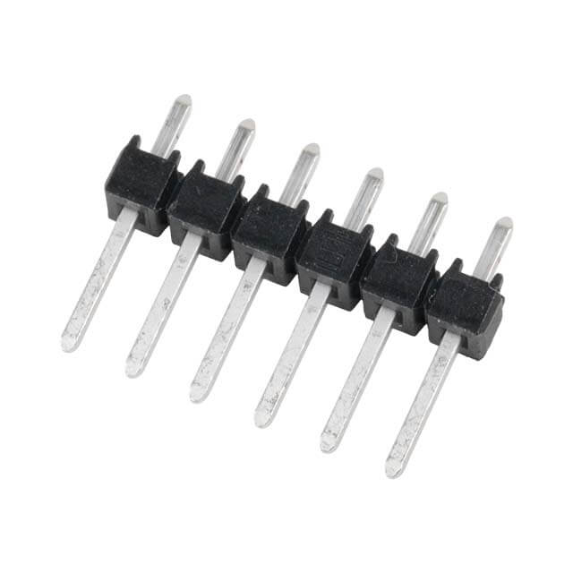 CONNECTOR 2.54MM 6 PIN THROUGH PINSINGLE ROW - TSW-106-07-T-S