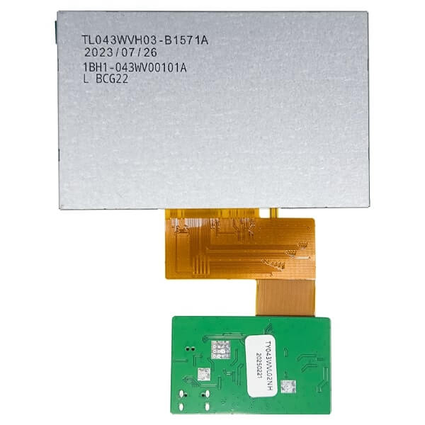 TDO TY043WVL02RH HMI TFT LCD 4.3" 800x480 RTP 5V