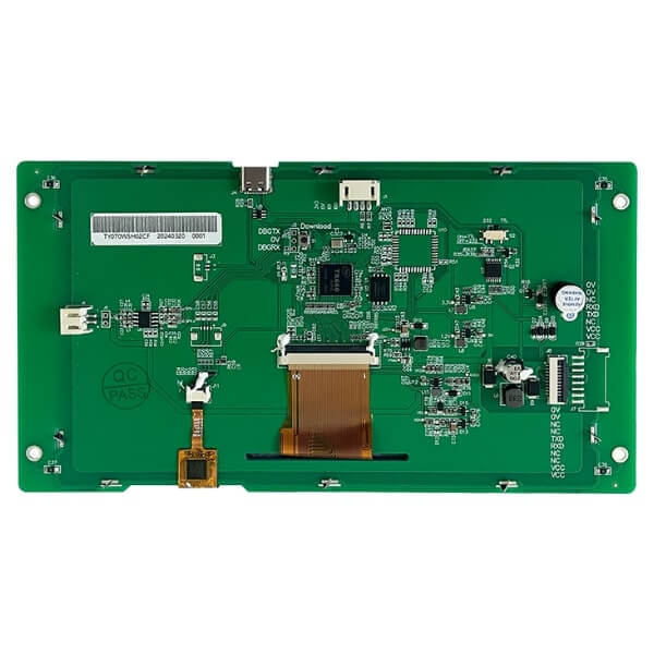 TDO TY070WSH02CF HMI TFT LCD 7" 1024x600 CTP 5V