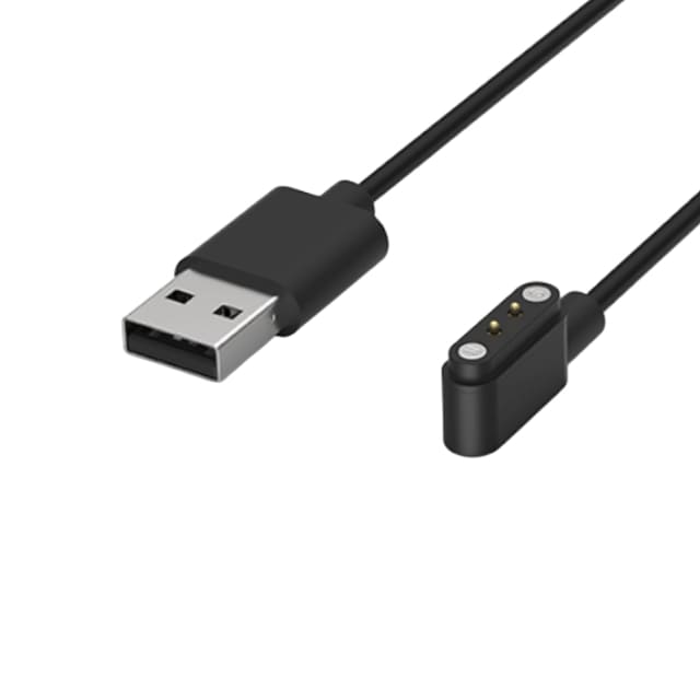 USB CABLE USB A MALE TO POGO PIN MAGNET 2PIN L:1M - US-AP2P-10001