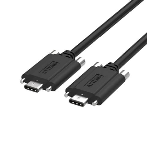 USB 3.2 CABLE TYPE-C TO TYPE-C 1.2MT DOUBLE SCREW - US-CPCP-12002