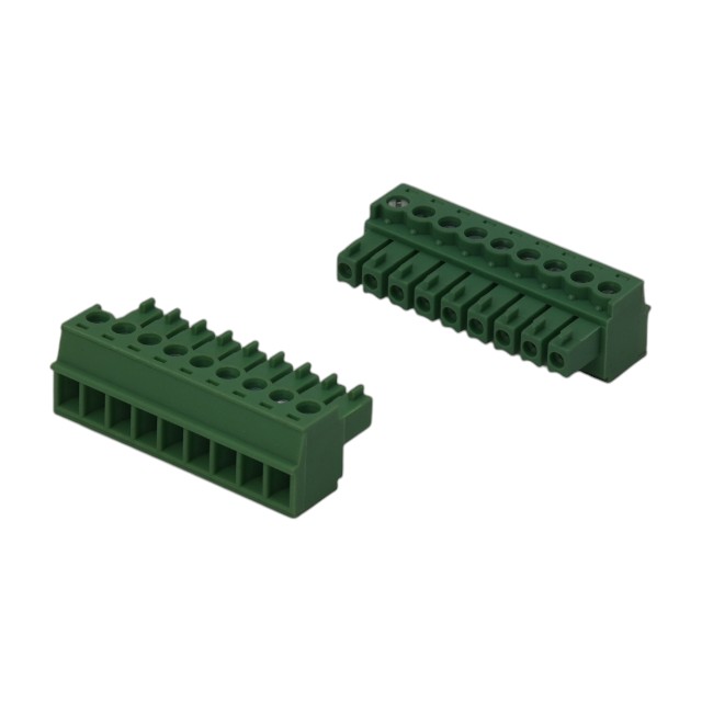 TERM.BLK.3.81MM 9P FEMALE GREEN - WJ15EDGK-3.81-09P-14