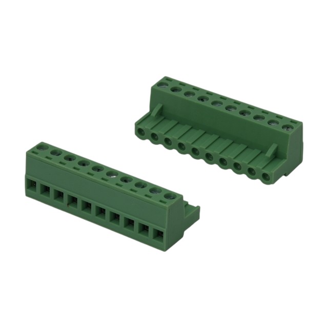 TERM.BLK.5.08MM 10P FEMALE GREEN - XY2500F-B 10P