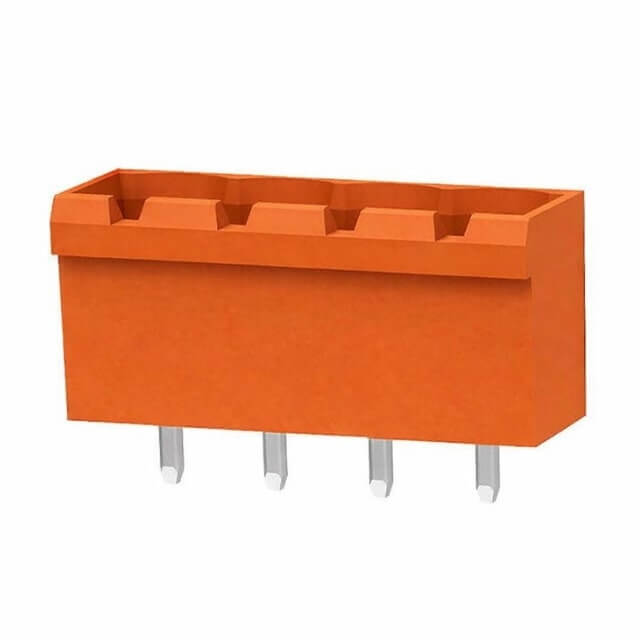 ZHONGBO ZB2EDGVC-5.08-4P-A04 TERM.BLK.5.08MM 4P 180C MALE ORANGE CLOSED