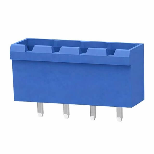 ZHONGBO ZB2EDGVC-5.08-4P-B01 TERM.BLK.5.08MM 4P 180C MALE BLUE CLOSED