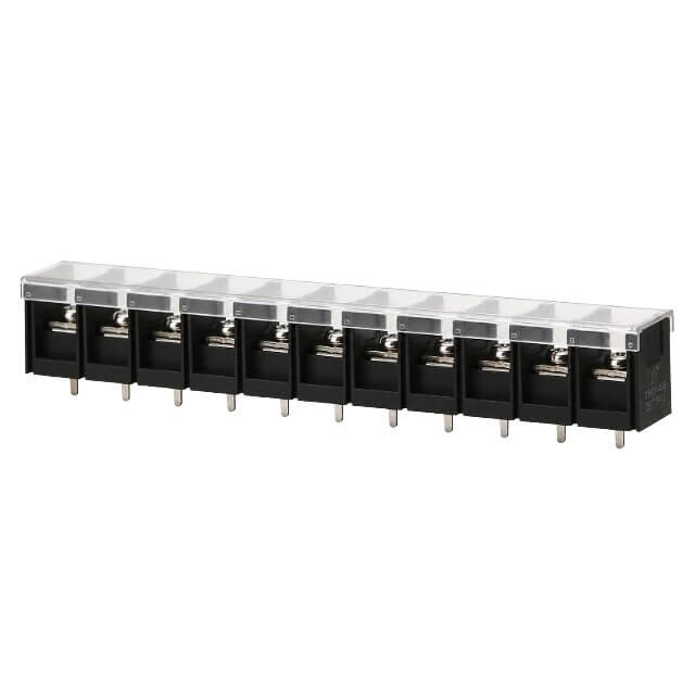 ZHONGBO ZBA708-13.0-12P TERM.BLK.13MM 12PIN 180C BARRIER BLACK